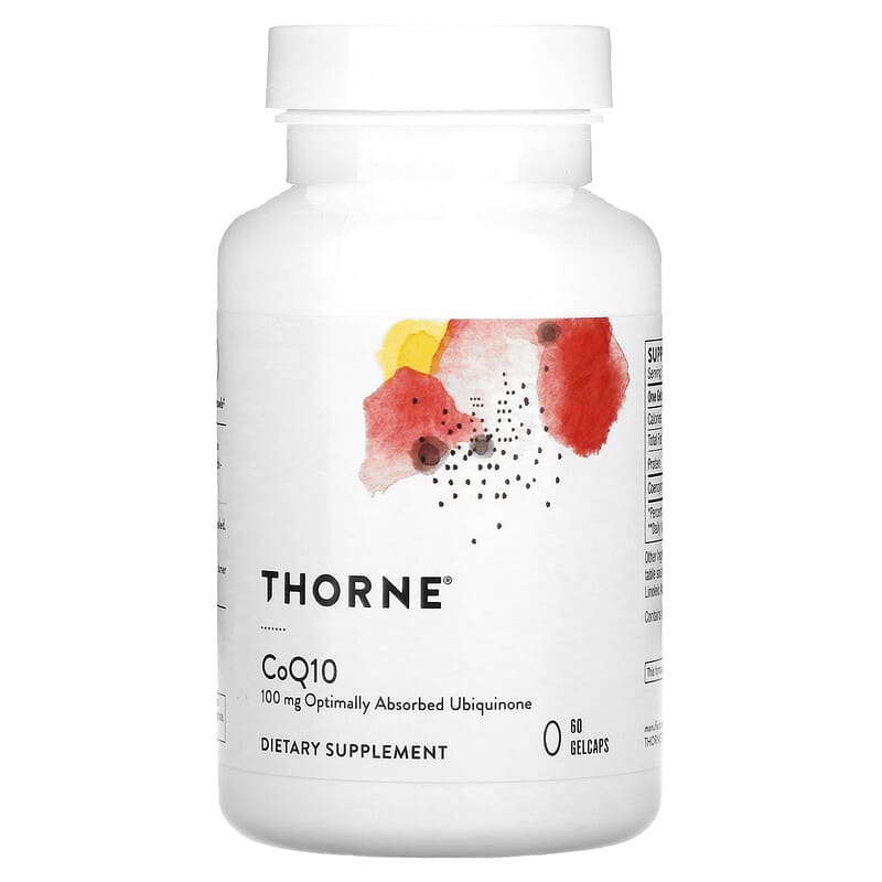 Thorne CoQ10 100 mg 60 Gelcaps 693749624011