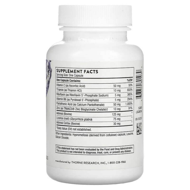 Thorne, Cortrex, 60 Capsules 693749801030