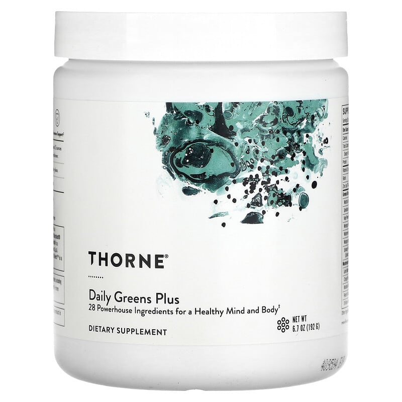 Thorne Daily Greens Plus 6.7 oz (192 g) 693749014225