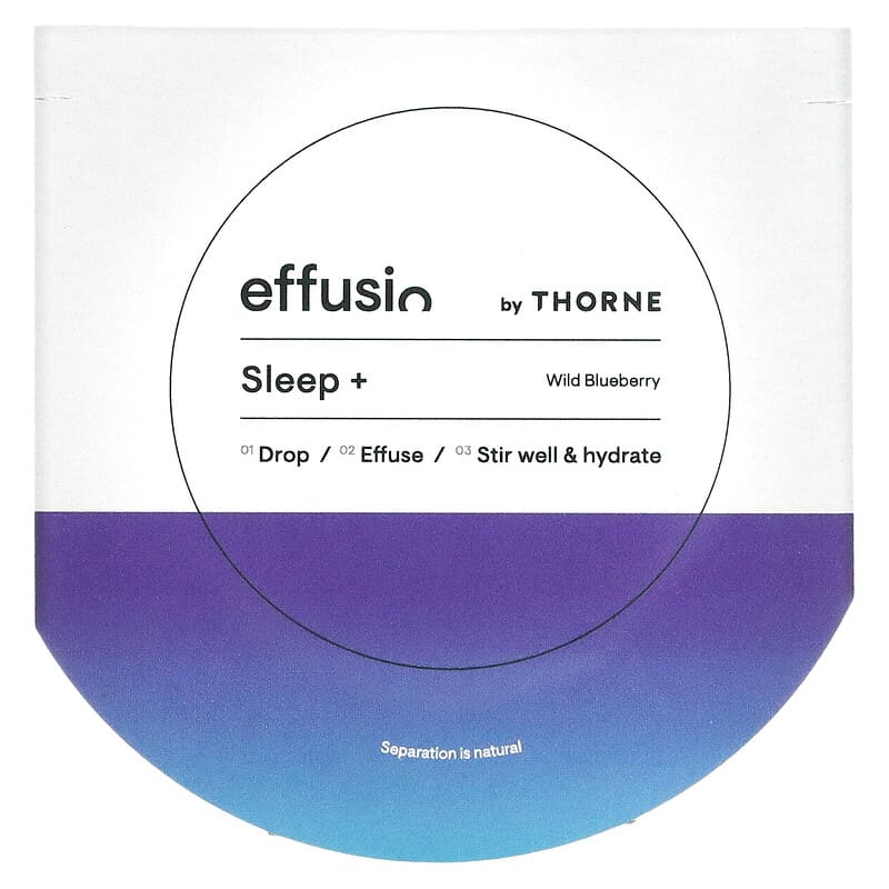 Thorne, Effusio, Sleep +, Wild Blueberry, 15 Nutrient Discs 693749011729