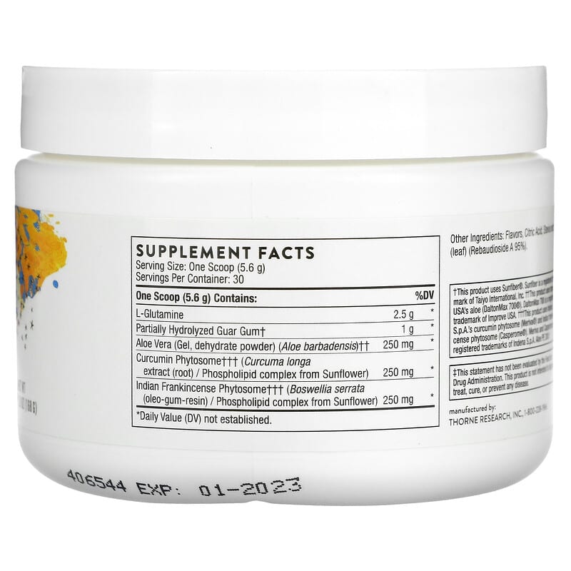 Thorne, EnteroMend, Orange Vanilla, 5.9 oz (168 g) 693749006251