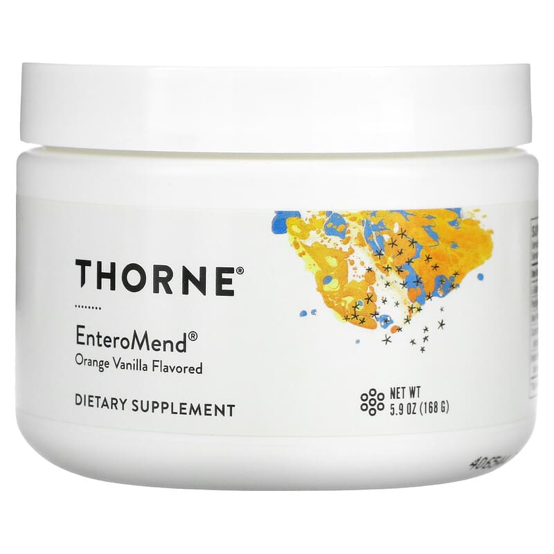 Thorne EnteroMend Orange Vanilla 5.9 oz (168 g) 693749006251