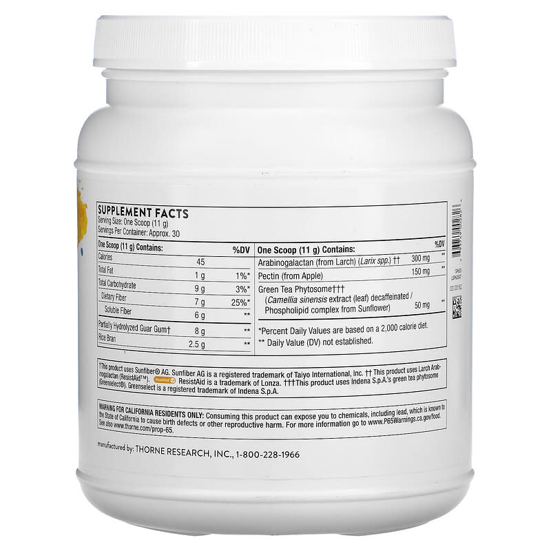 Thorne, FiberMend, 11.6 oz (330 g) 693749002826