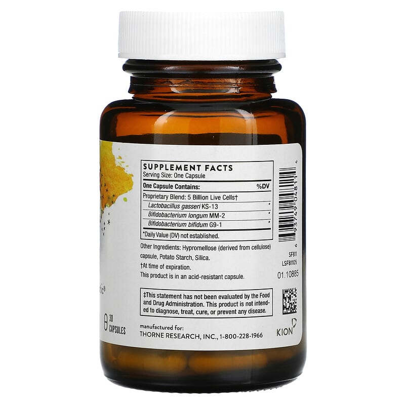 Thorne, FloraMend Prime Probiotic, 30 Capsules 693749048114