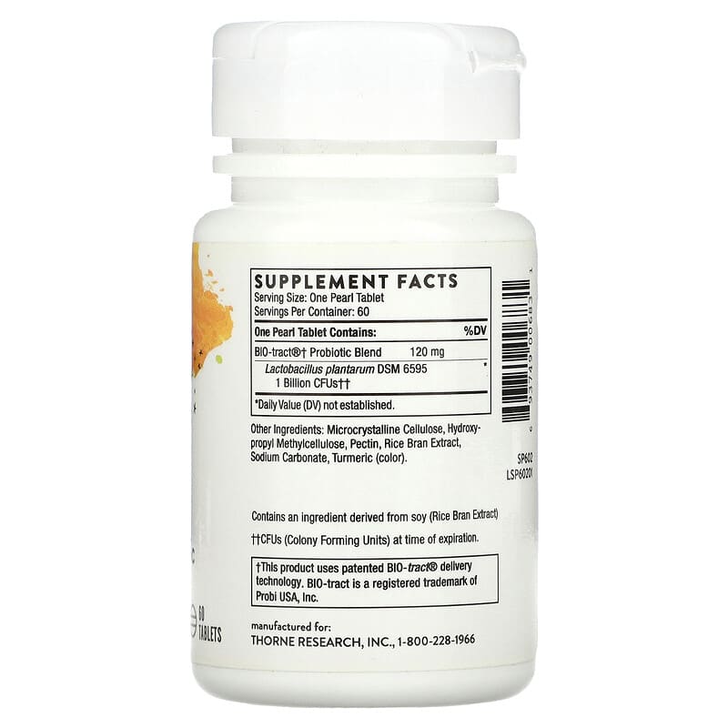 Thorne, FloraPro-LP Probiotic, 60 Tablets 693749006831