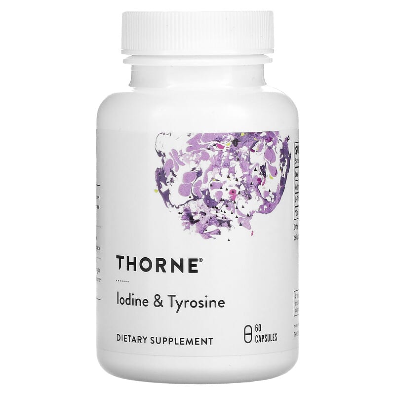 Thorne Iodine & Tyrosine 60 Capsules 693749219026
