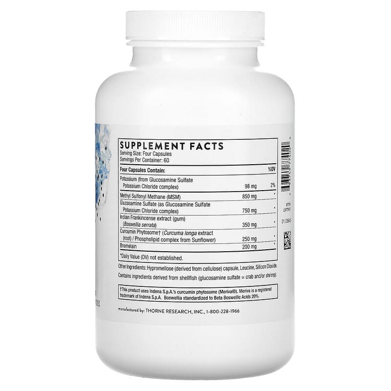 Thorne, Joint Support Nutrients, 240 Capsules 693749774020