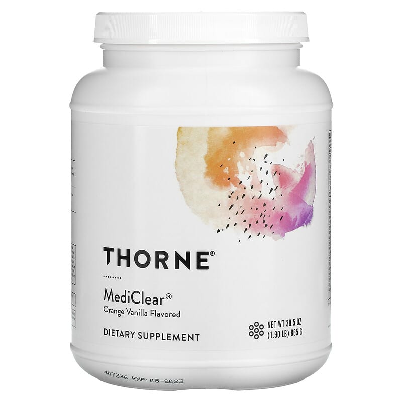 Thorne MediClear Orange Vanilla 30.5 oz (865 g) 693749012535