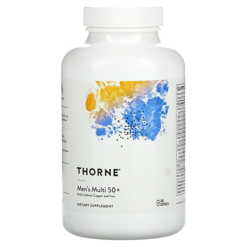Thorne Men's Multi 50+ 180 Capsules 693749011323