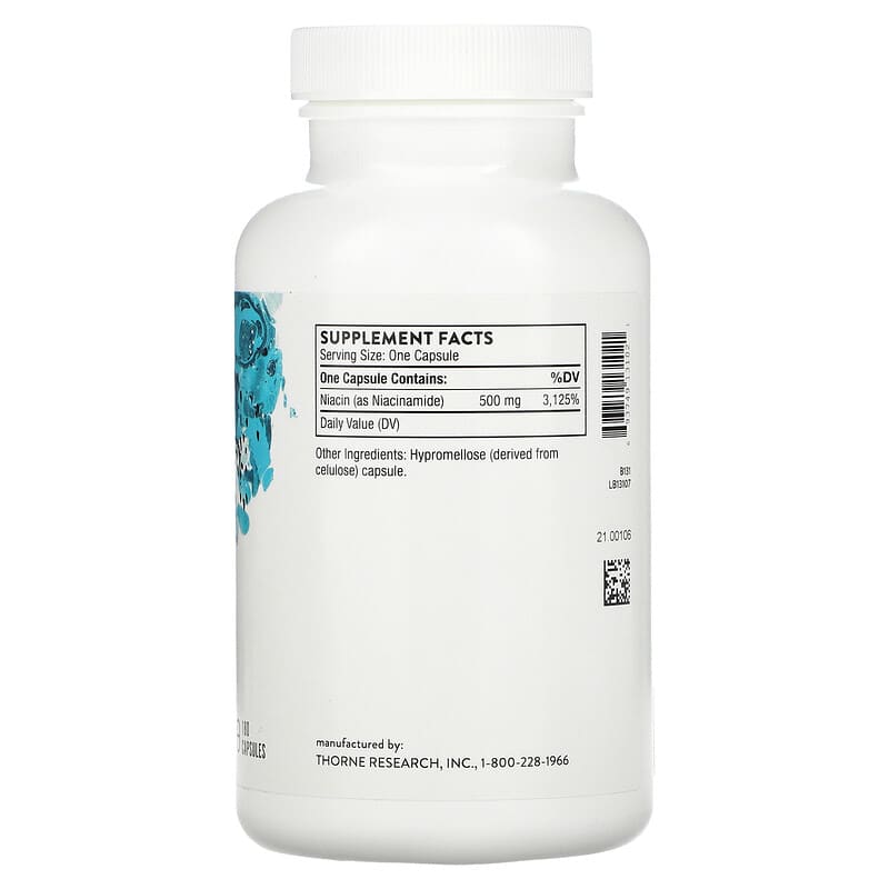Thorne, Niacinamide, 180 Capsules 693749131021