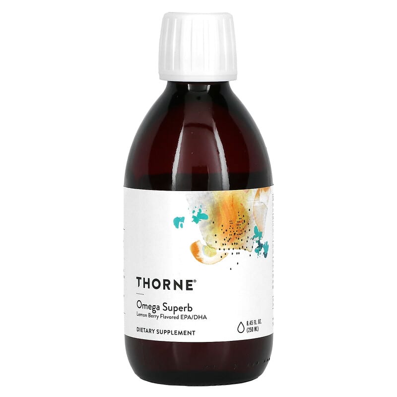 Thorne Omega Superb Lemon Berry 8.45 fl oz (250 ml) 693749004288
