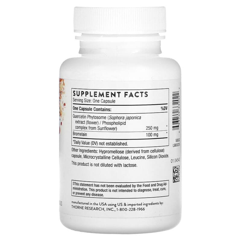 Thorne, Quercenase, 60 Capsules 693749332022