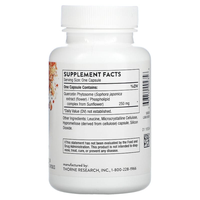 Thorne, Quercetin Phytosome, 60 Capsules 693749004356
