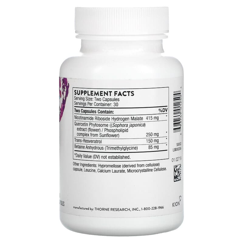 Thorne, ResveraCel, 60 Capsules 693749012504