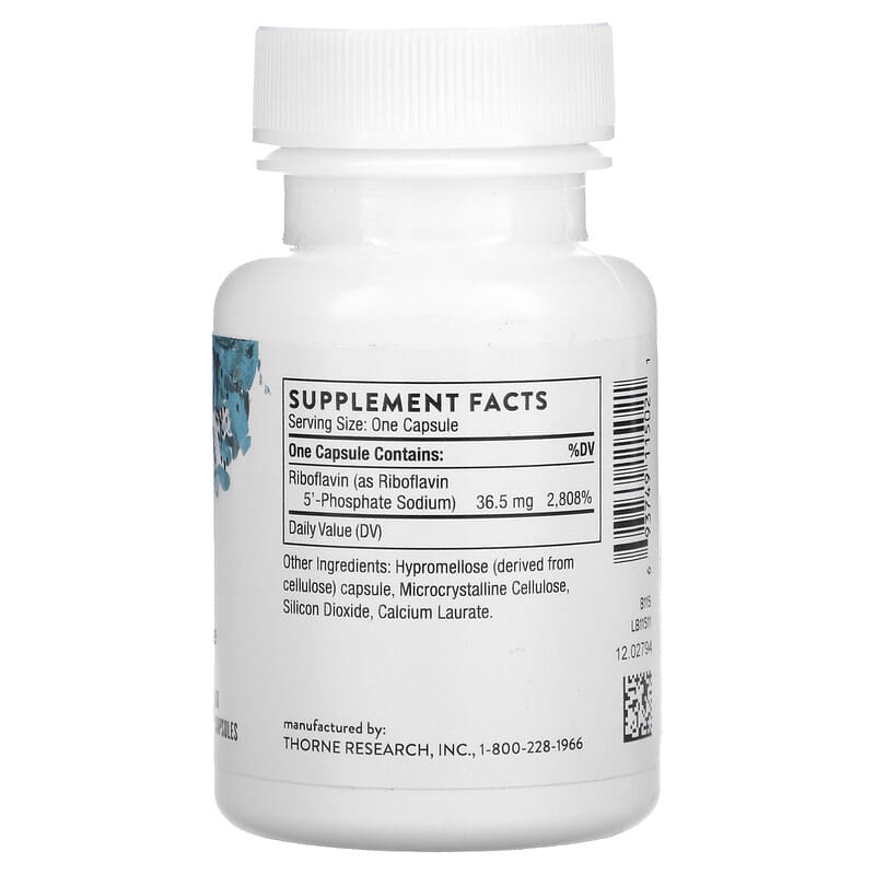 Thorne, Riboflavin 5' Phosphate, 60 Capsules 693749115021
