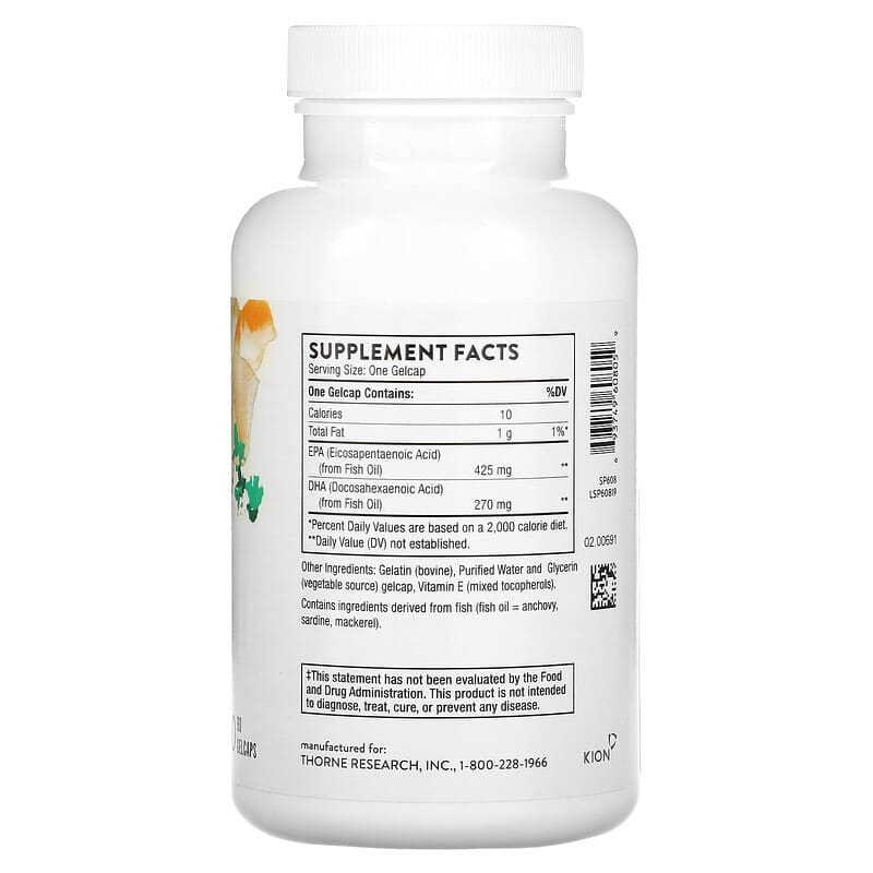 Thorne, Super EPA, 90 Gelcaps 693749608059