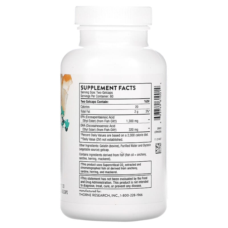 Thorne, Super EPA Pro, 120 Gelcaps 693749610014
