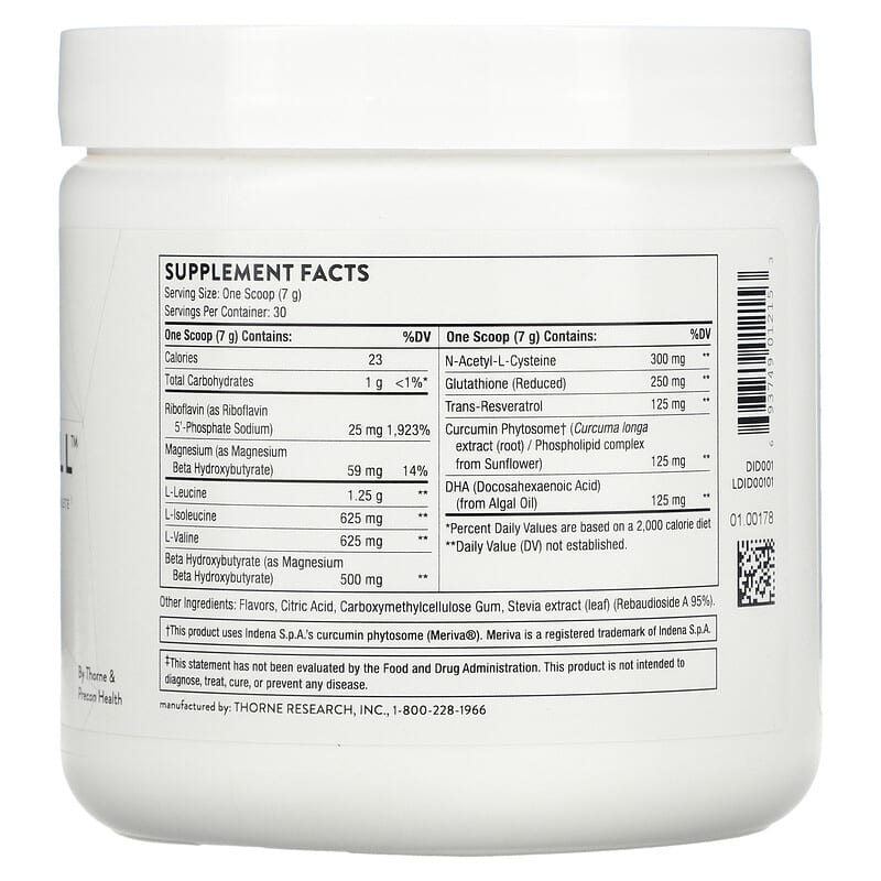 Thorne, Synaquell, Brain Support For The Contact Sport Athlete, 7.41 oz (210 g) 693749012153
