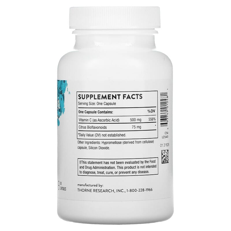 Thorne, Vitamin C with Flavonoids, 90 Capsules 693749012481