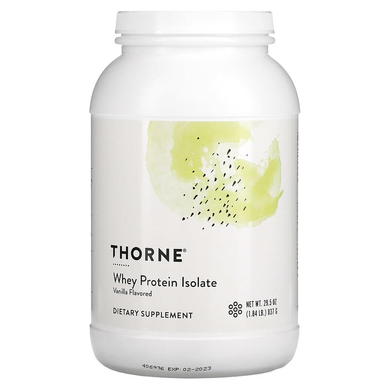 Thorne Whey Protein Isolate Vanilla 1.84 lb (837 g) 693749005681