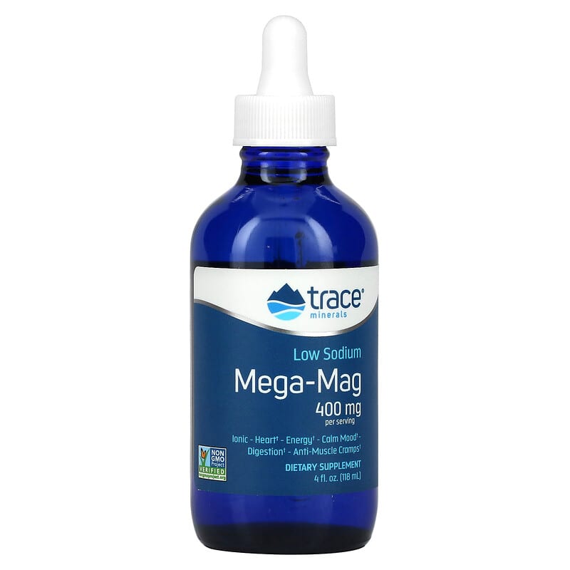 Trace Minerals ® Low Sodium Mega-Mag 400 mg 4 fl oz (118 ml) 878941000256