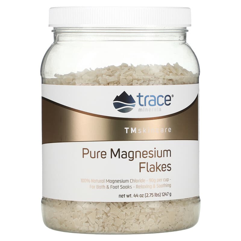 Trace Minerals ® TM Skincare Pure Magnesium Flakes 2.75 lbs (1,247 g) 878941005022