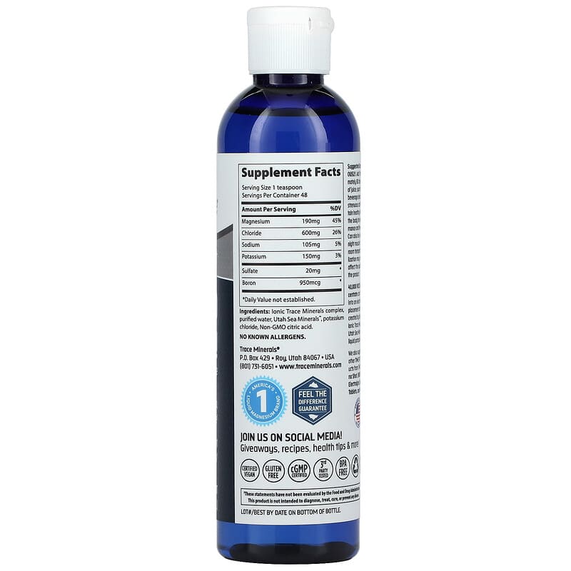 Trace Minerals ®, TM Sport, 40,000 Volts!, Electrolyte Concentrate, 8 fl oz (237 ml) 878941001109