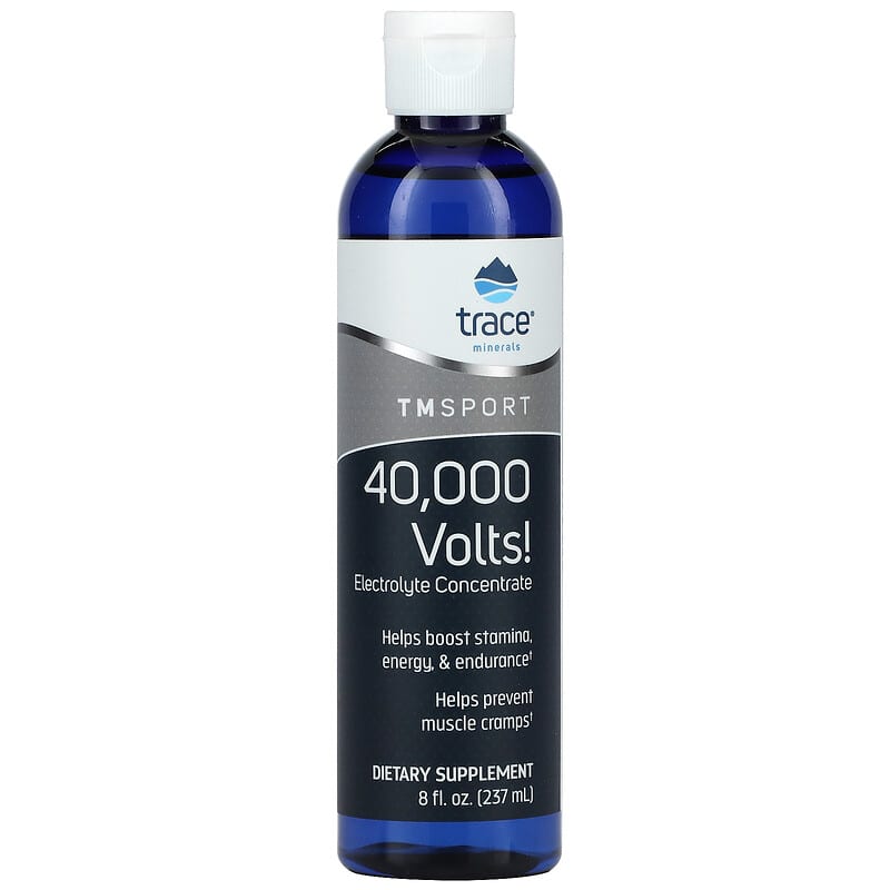 Trace Minerals ® TM Sport 40,000 Volts! Electrolyte Concentrate 8 fl oz (237 ml) 878941001109