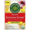 Traditional Medicinals Organic Immune Zoom Lemon Ginger Caffeine Free 16 Wrapped Tea Bags 1.13 oz (32 g) 32917007841