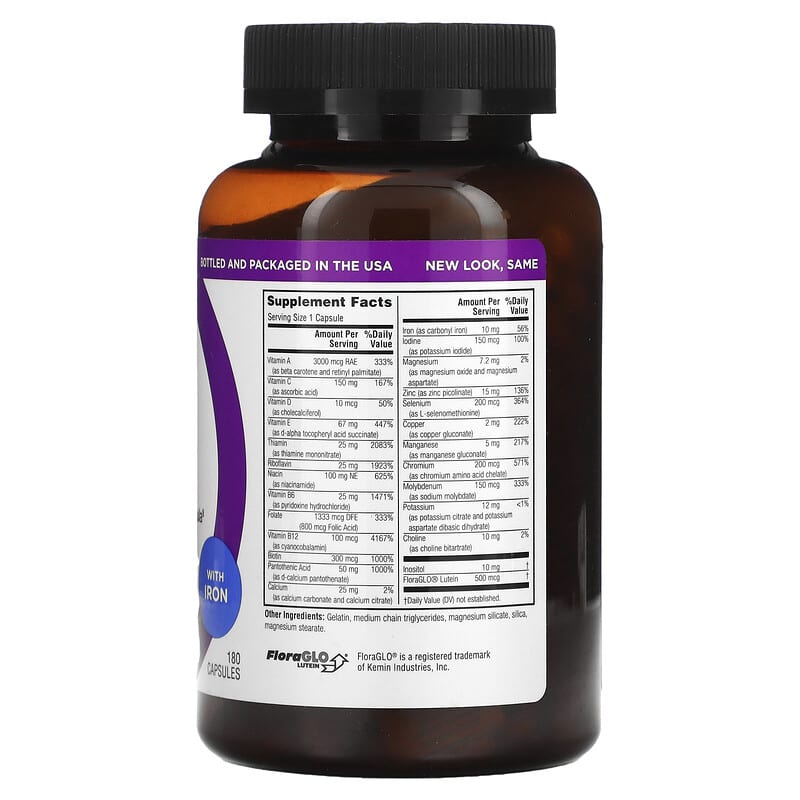 Twinlab, Daily One Caps, With Iron, 180 Capsules 27434002851