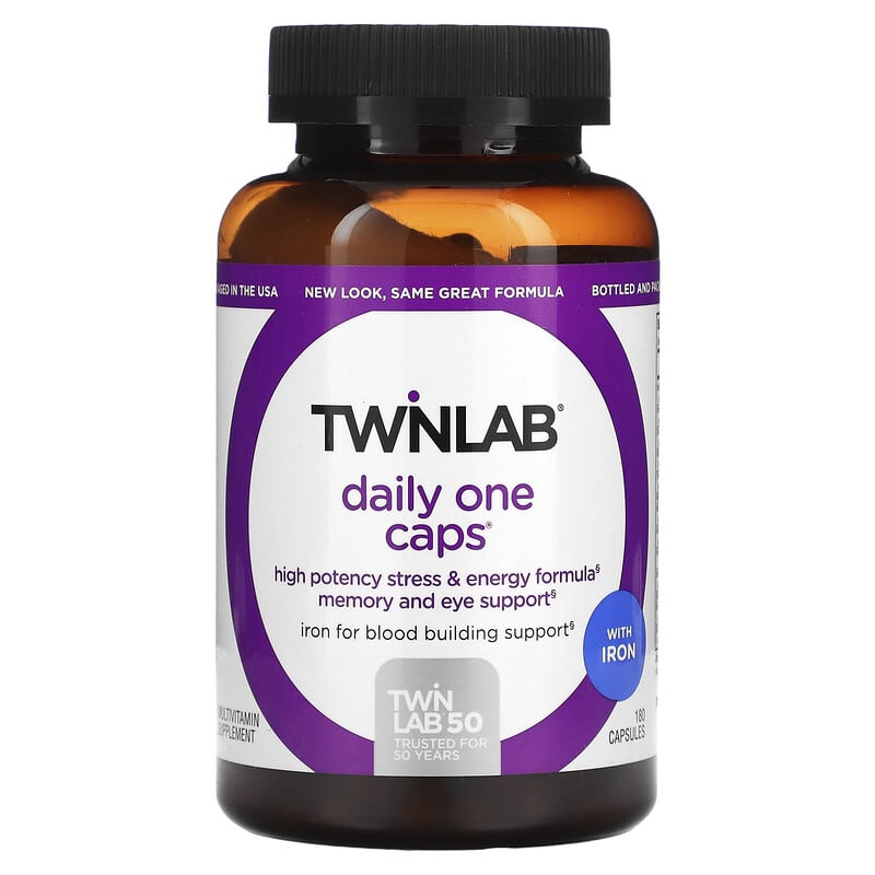 Twinlab Daily One Caps With Iron 180 Capsules 27434002851