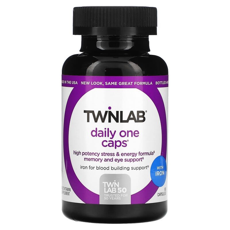 Twinlab Daily One Caps with Iron 90 Capsules 27434009058