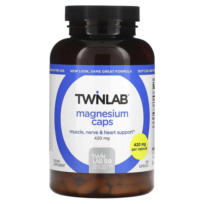 Twinlab Magnesium Caps 420 mg 200 Capsules 27434010238