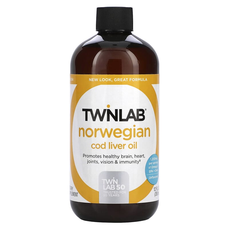 Twinlab Norwegian Cod Liver Oil Unflavored 12 fl oz (355 ml) 27434012249