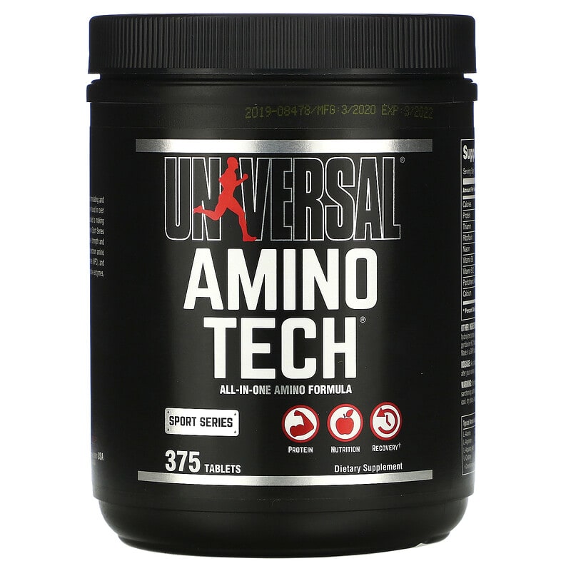 Universal Nutrition Amino Tech All-In-One Amino Formula 375 Tablets 39442045348