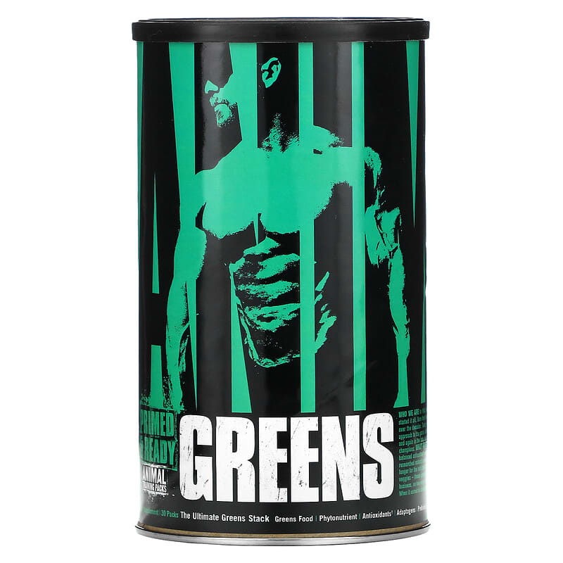 Universal Nutrition Animal Greens Intense Greens Formula 30 Packs 39442032898