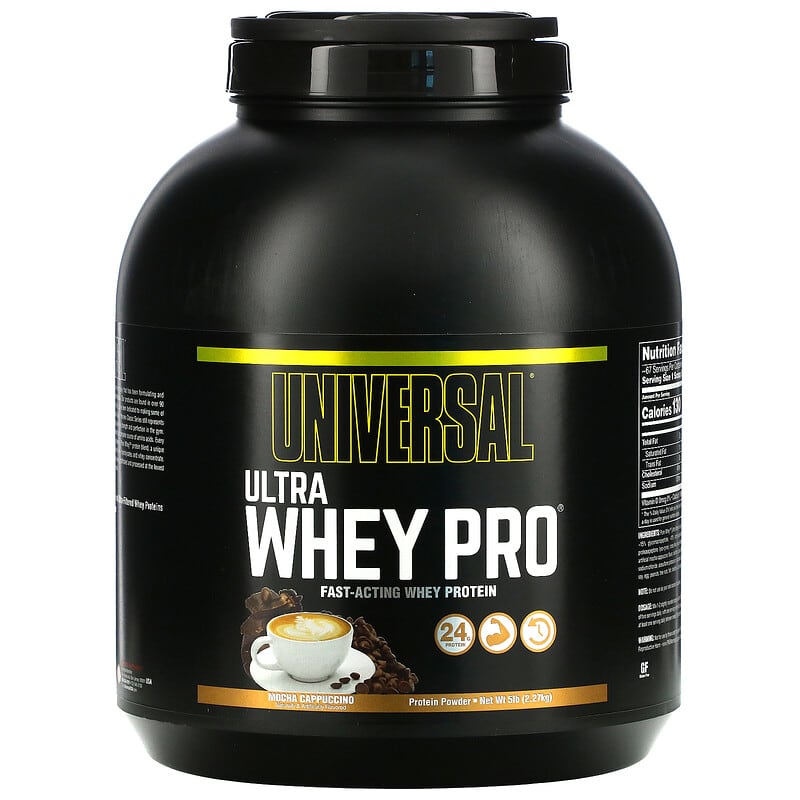 Universal Nutrition Ultra Whey Pro Protein Powder Mocha Cappuccino 5 lb (2.27 kg) 39442016355