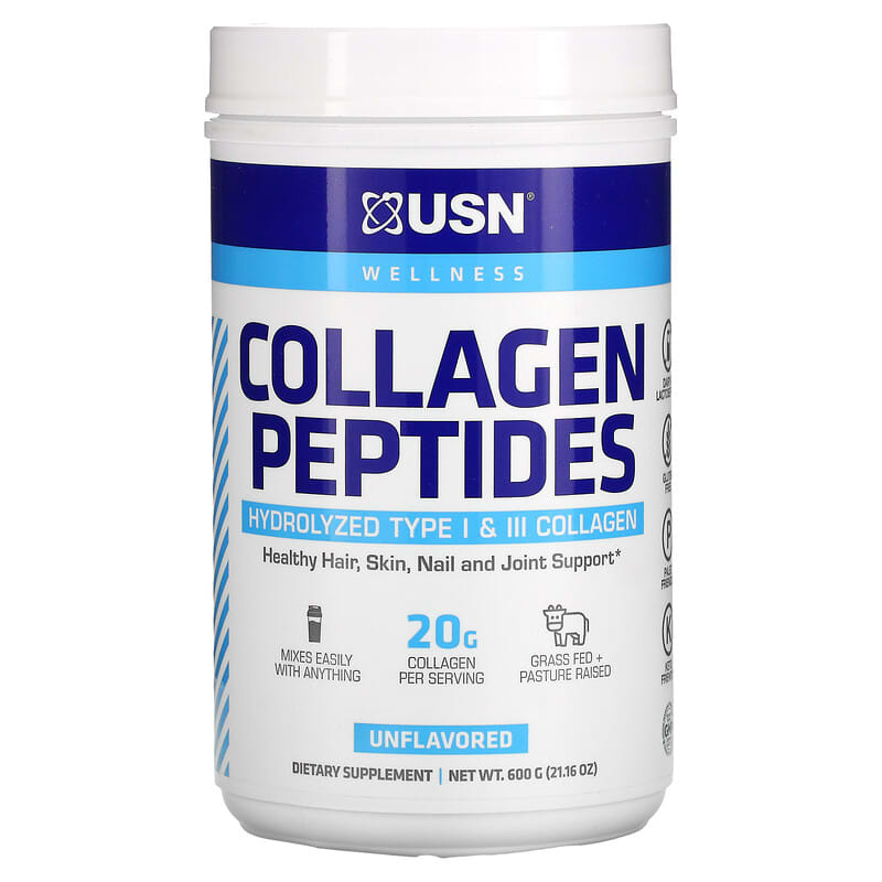 USN Collagen Peptides Unflavored 21.16 oz (600 g) 6009544934752