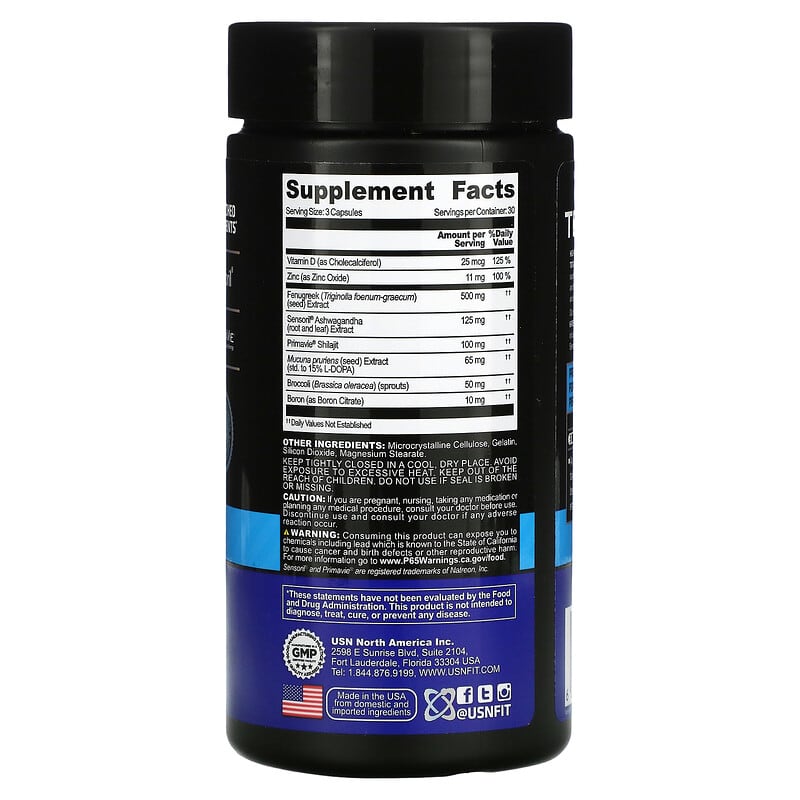 USN, TEST GH, Test Booster, 90 Capsules 6009544943037