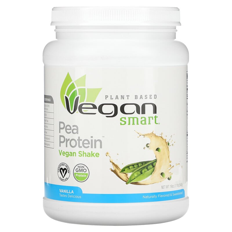 VeganSmart Pea Protein Vegan Shake Vanilla 1.1 lb (540 g) 79911026058