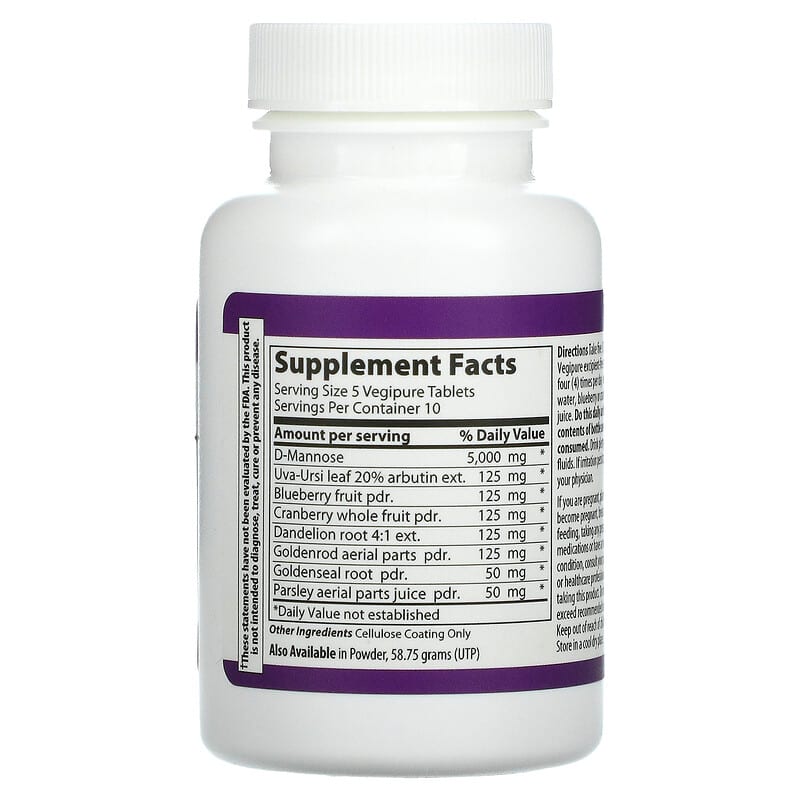 Vibrant Health, U.T. Vibrance, 50 Vegipure Tablets 74306800503