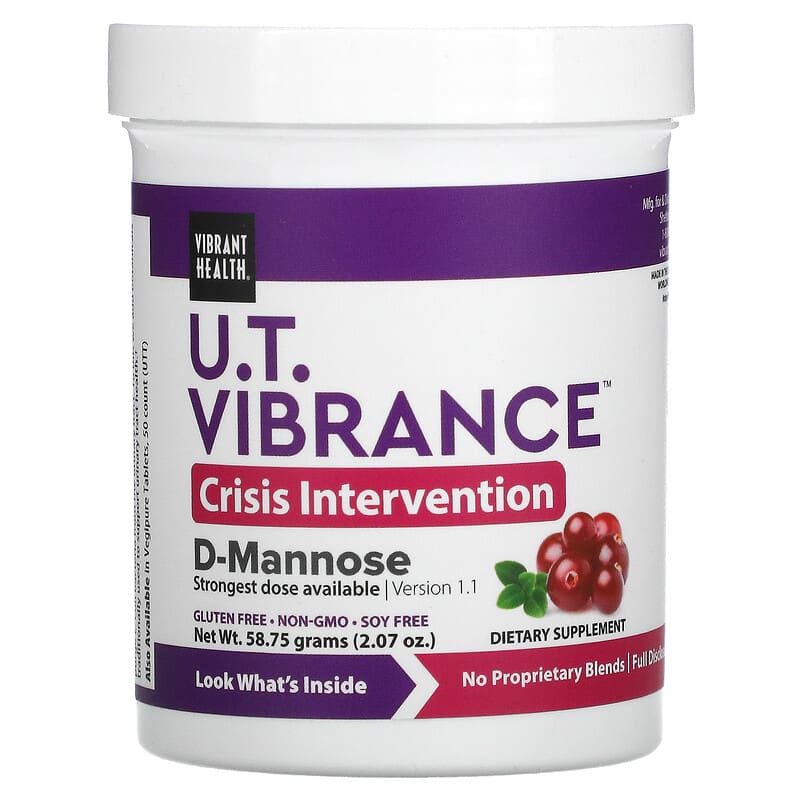 Vibrant Health U.T. Vibrance D-Mannose Version 1.1 2.07 oz (58.75 g) 74306800305