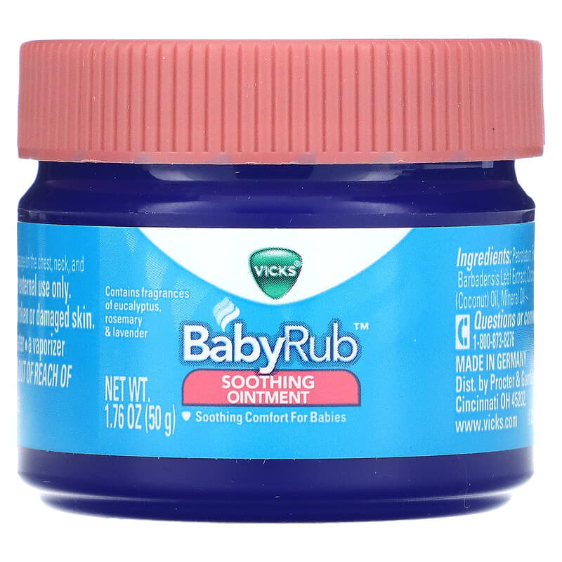Vicks, Baby Rub, Soothing Ointment, 1.76 oz (50 g) 323900006171