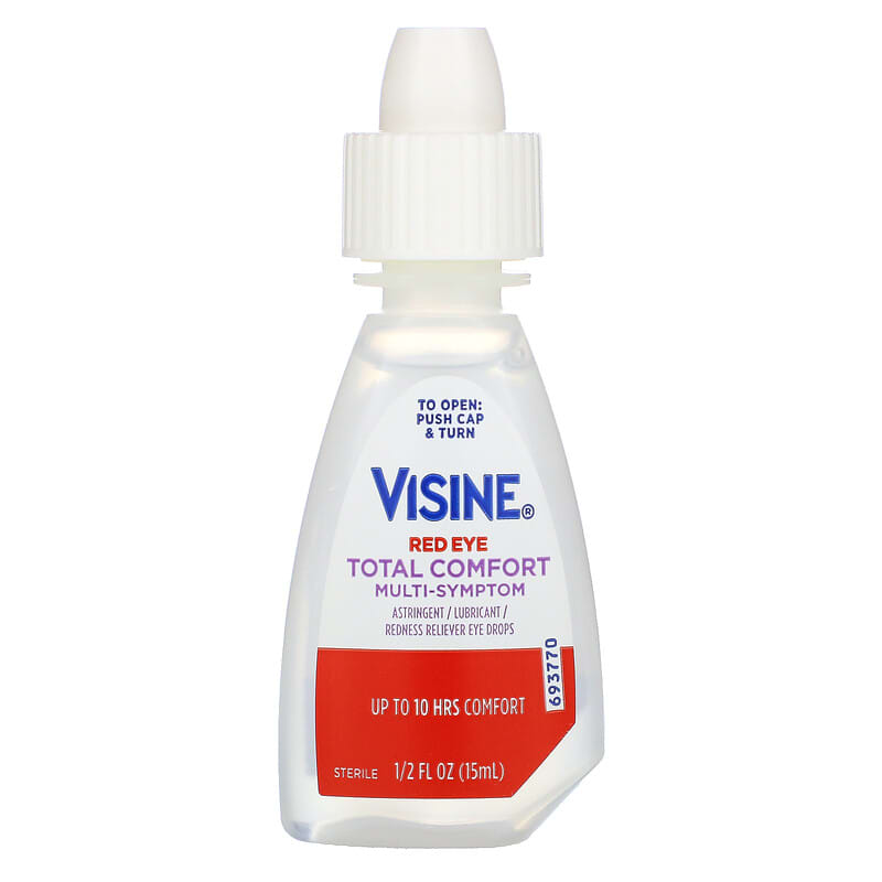 Visine, Red Eye, Total Comfort Multi-Symptom Eye Drops, 1/2 fl oz (15 ml) 312547493864