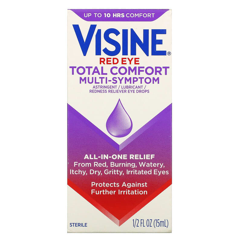 Visine Red Eye Total Comfort Multi-Symptom Eye Drops 1/2 fl oz (15 ml) 312547493864