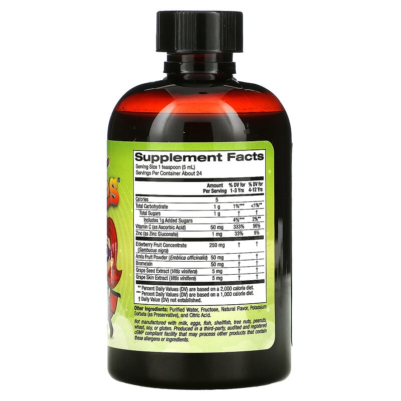 Vitables, Liquid Allergy Relief for Children, No Alcohol, Grape Flavor, 4 fl oz (118 ml) 898220014620
