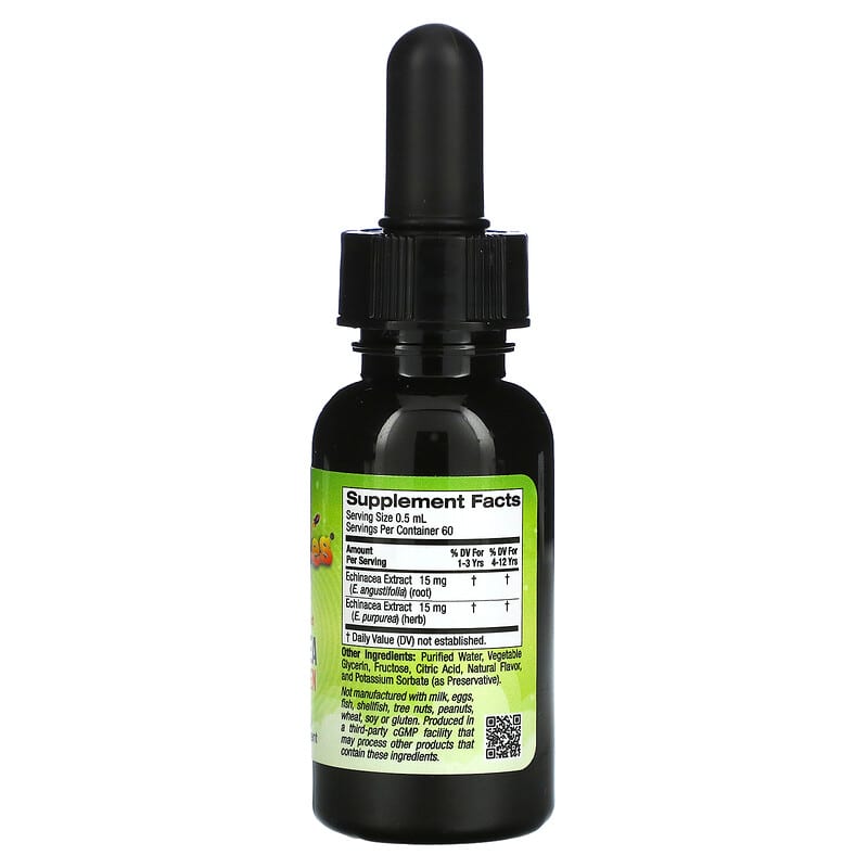 Vitables, Liquid Echinacea for Children, No Alcohol, Orange Flavor, 1 fl oz (29.6 ml) 898220014637