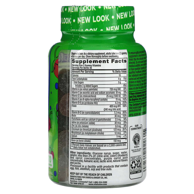 VitaFusion, Men's Multi, Daily Multivitamin, Natural Berry, 70 Gummies 27917022611
