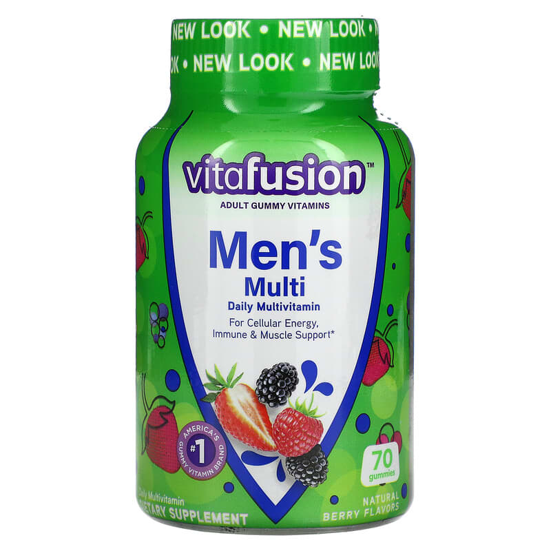 VitaFusion Men's Multi Daily Multivitamin Natural Berry 70 Gummies 27917022611