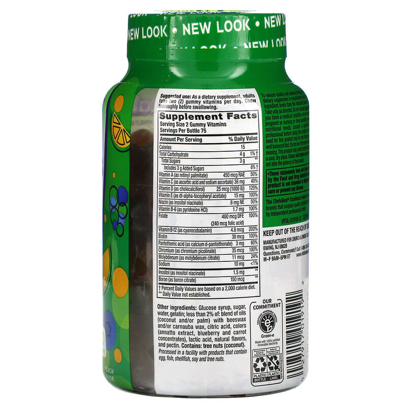 VitaFusion, MultiVites, Multivitamin Gummies, Natural Berry, Peach & Orange , 150 Gummies 27917019192